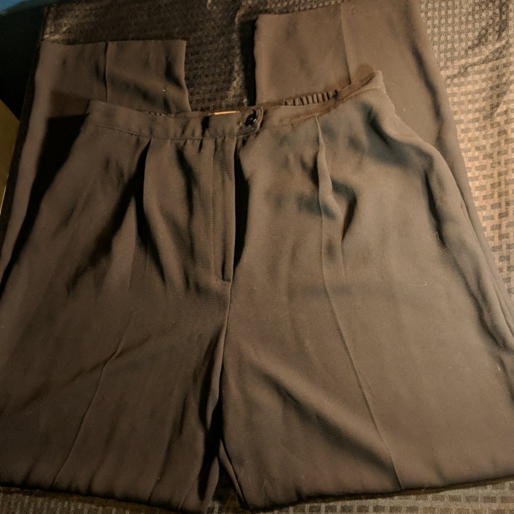 Vintage high-waist polyester dress slacks. EUC.